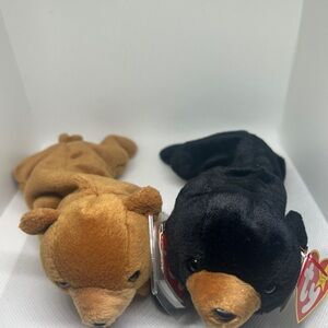 Vintage Ty Beanie Babies Cubbie and Blackie
